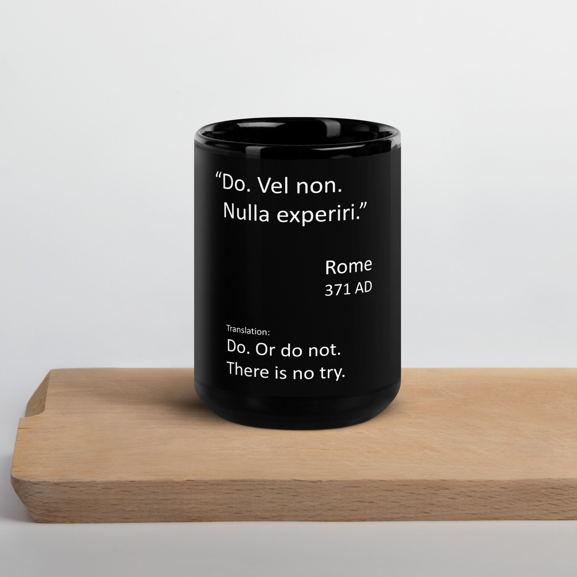 Black Glossy Mug - DMC Stores
