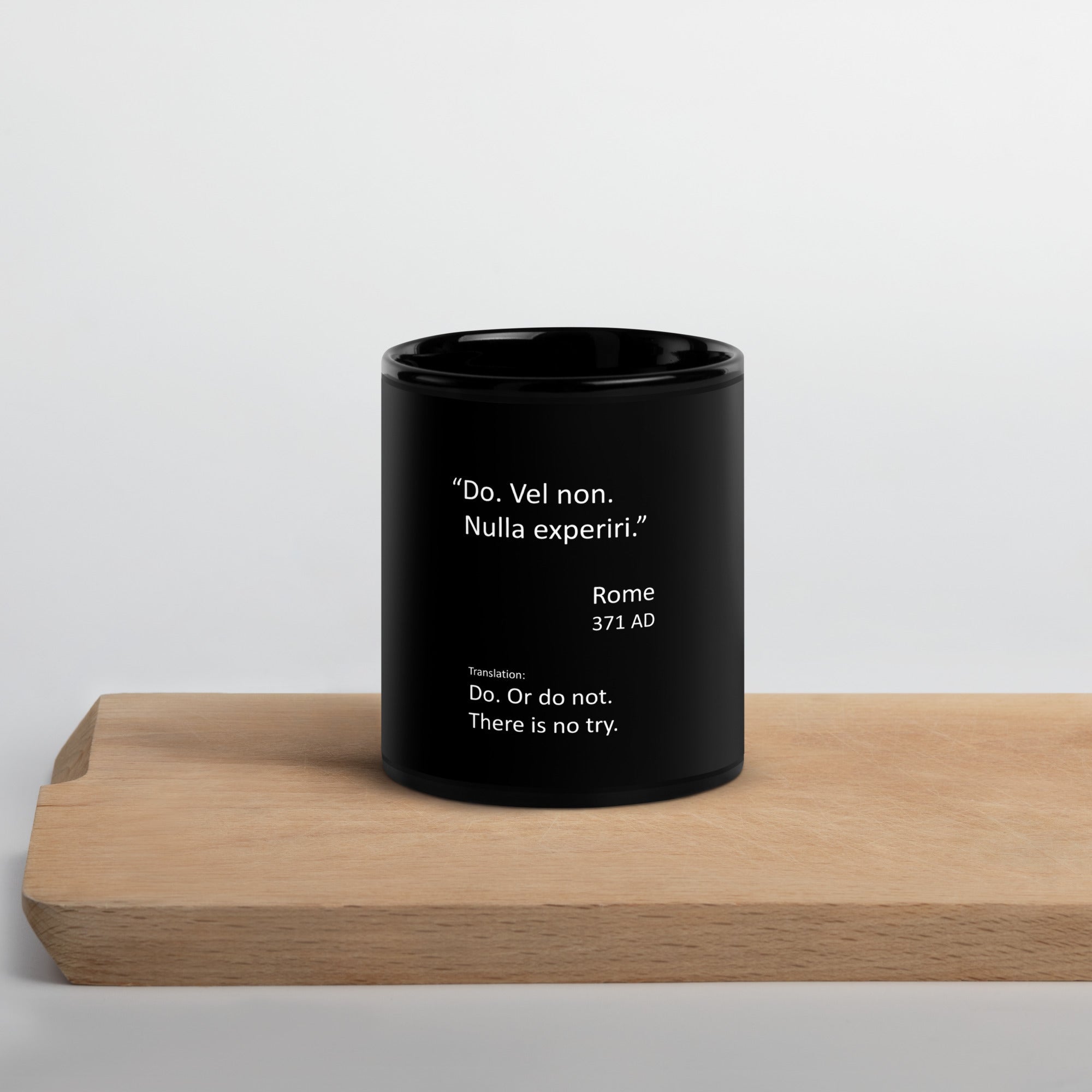 Black Glossy Mug - DMC Stores