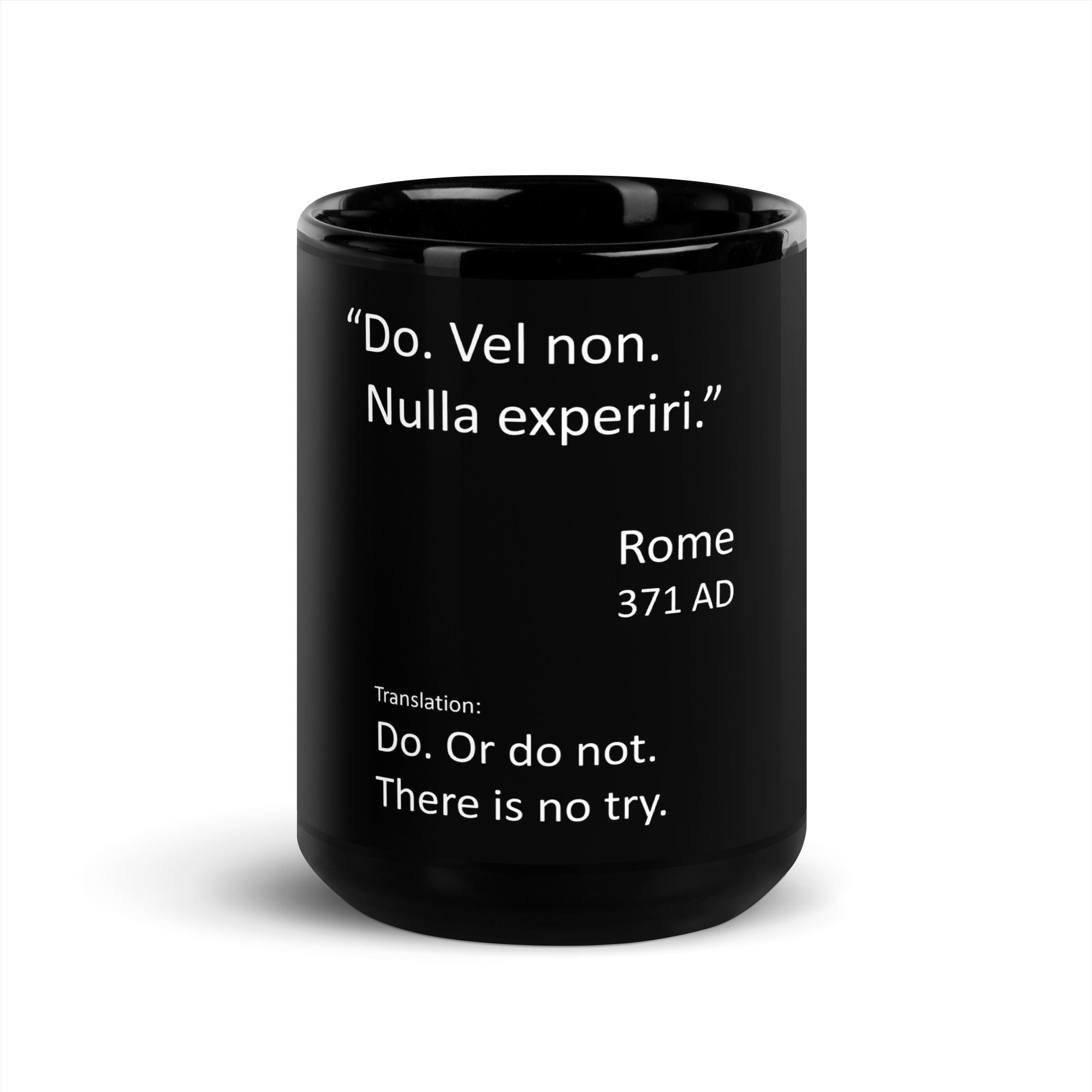 Black Glossy Mug - DMC Stores