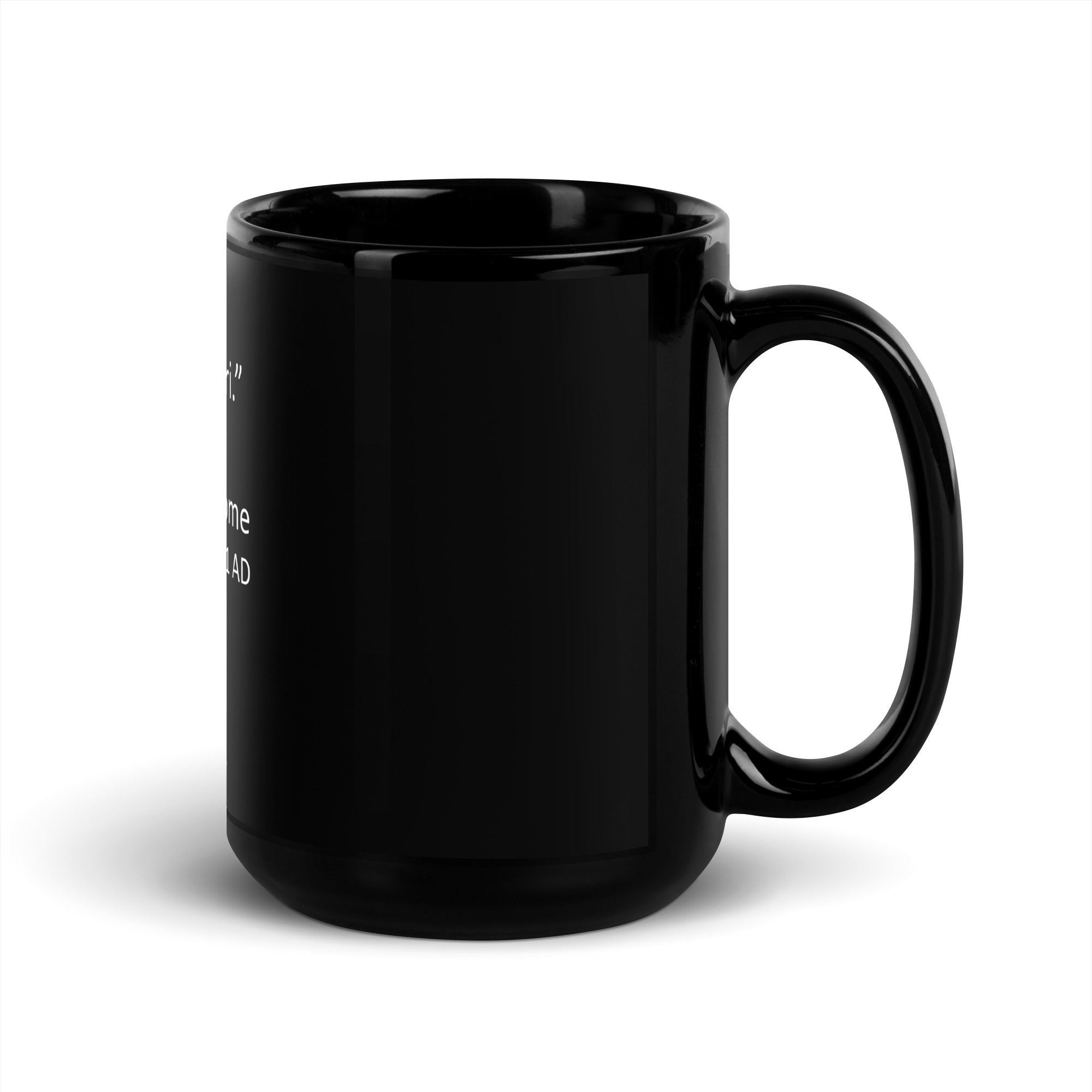 Black Glossy Mug - DMC Stores