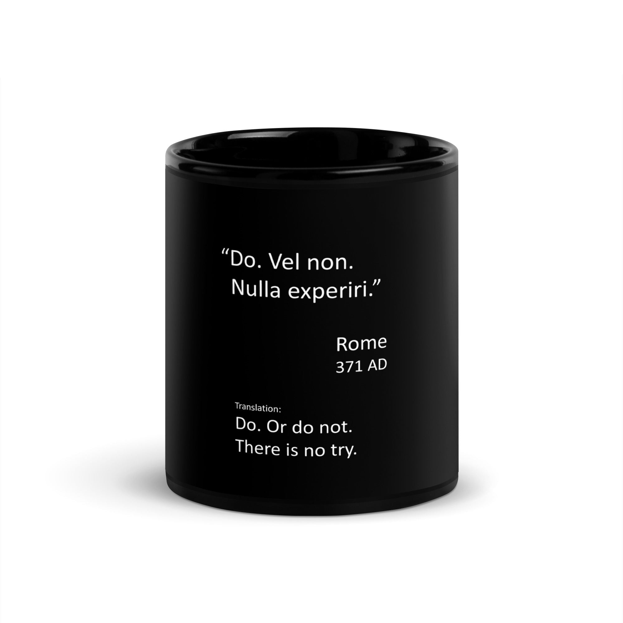 Black Glossy Mug - DMC Stores