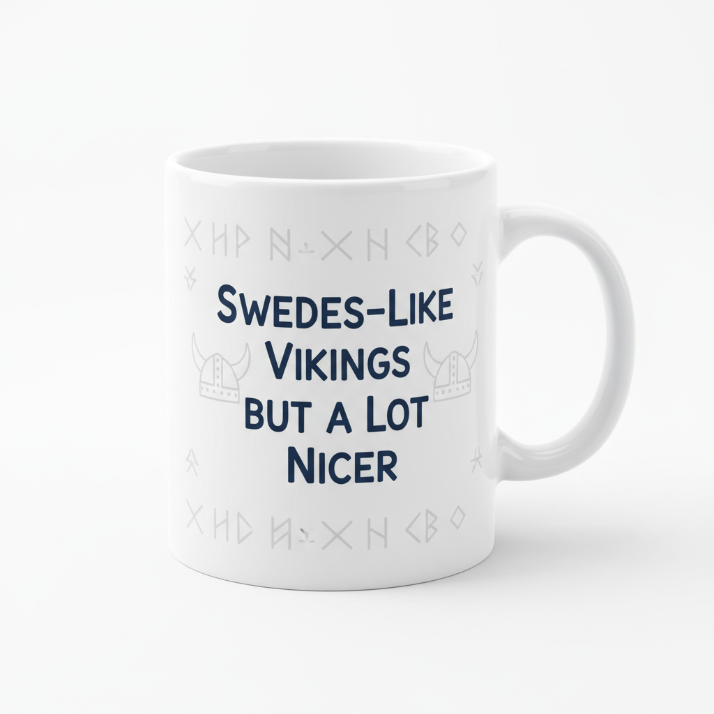 Mug: Swedes-Like Vikings but a Lot Nicer