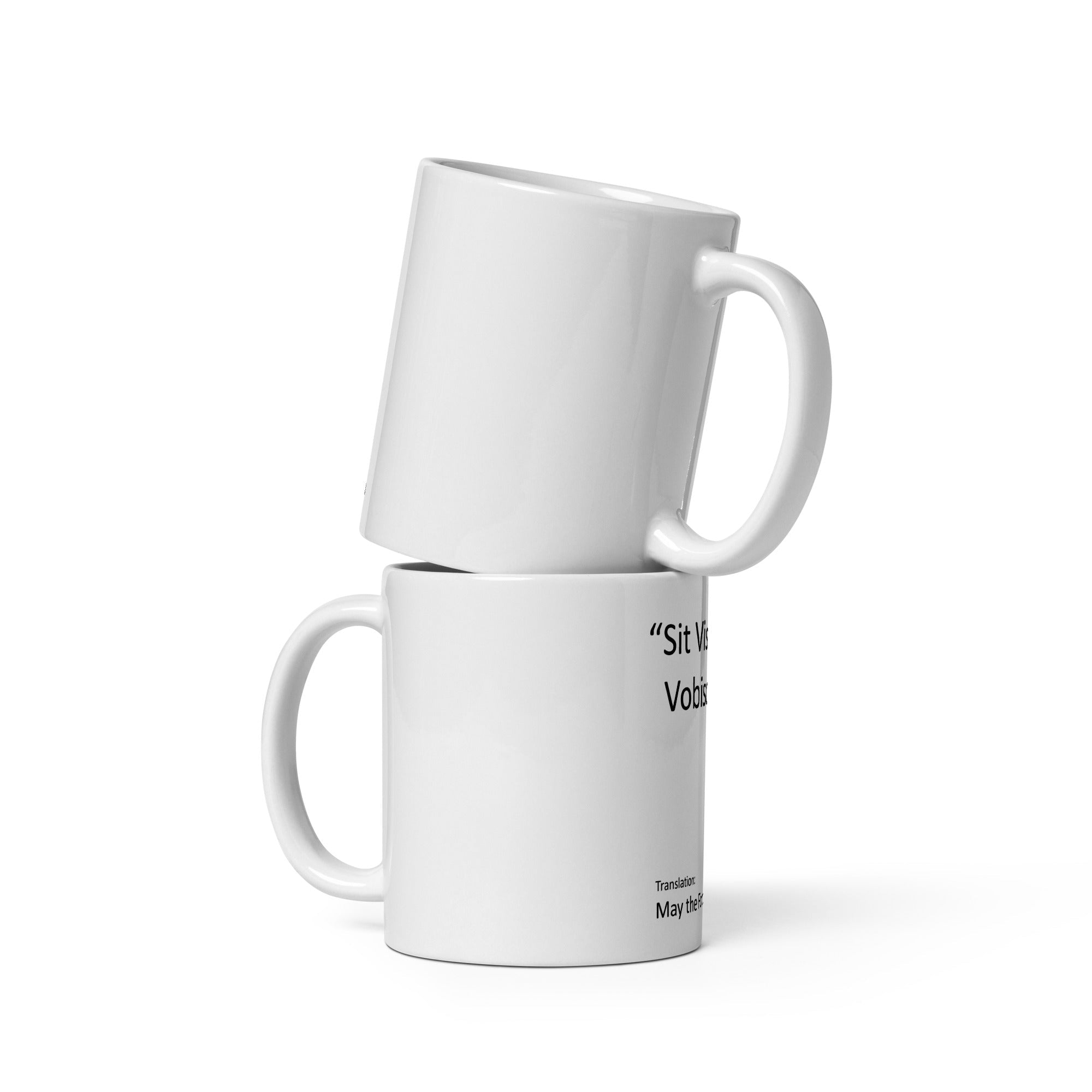 White glossy mug - DMC Stores