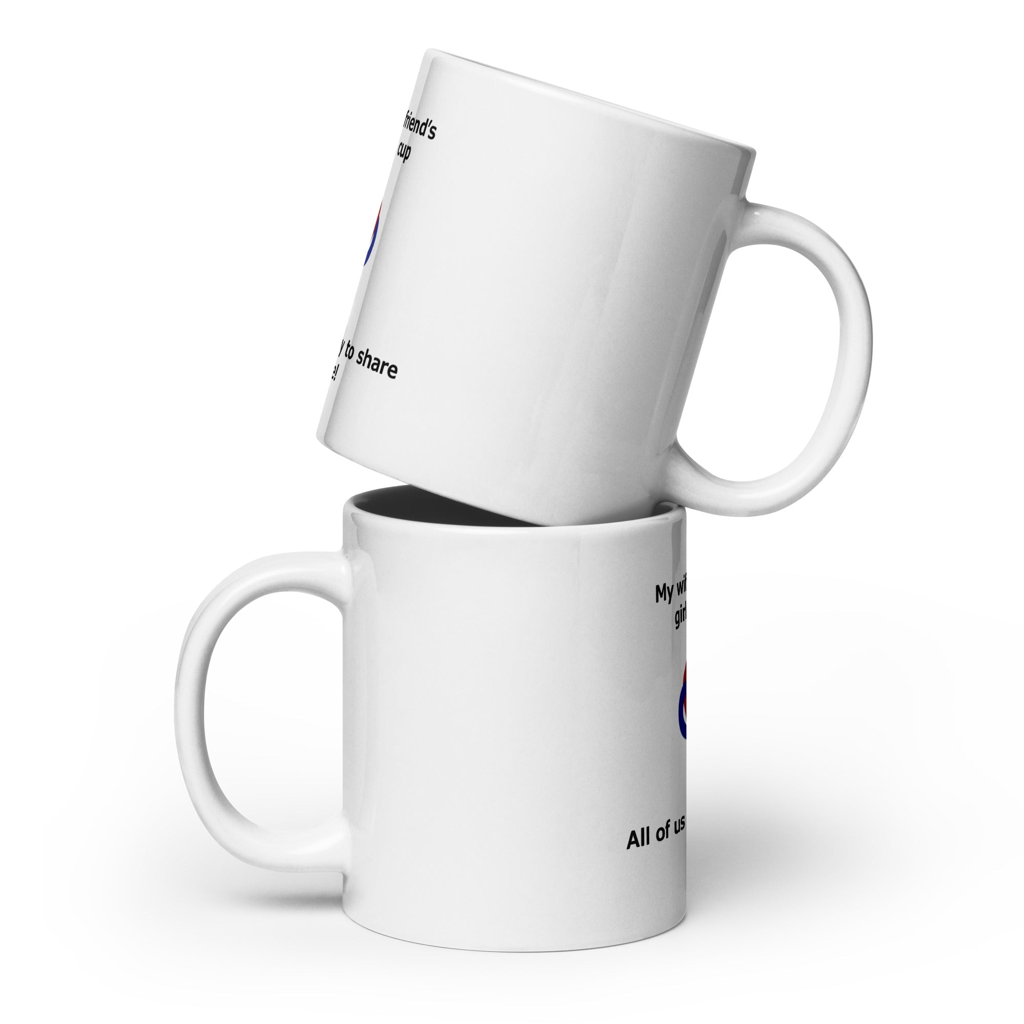 White glossy mug - DMC Stores
