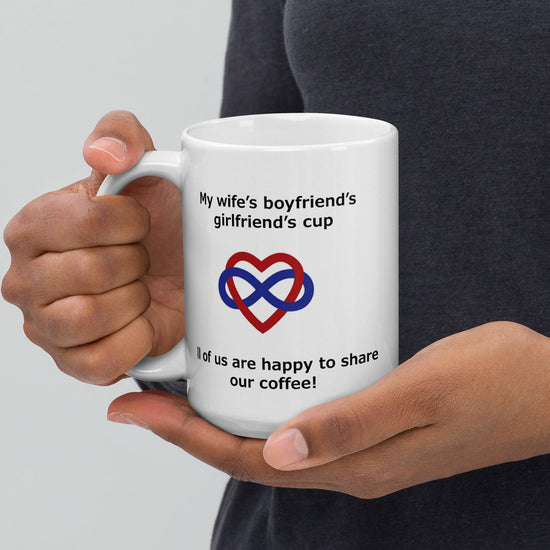 White glossy mug - DMC Stores