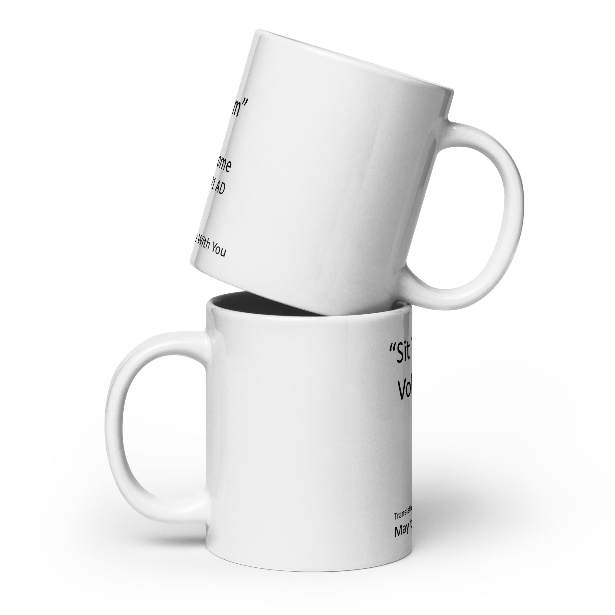 White glossy mug - DMC Stores