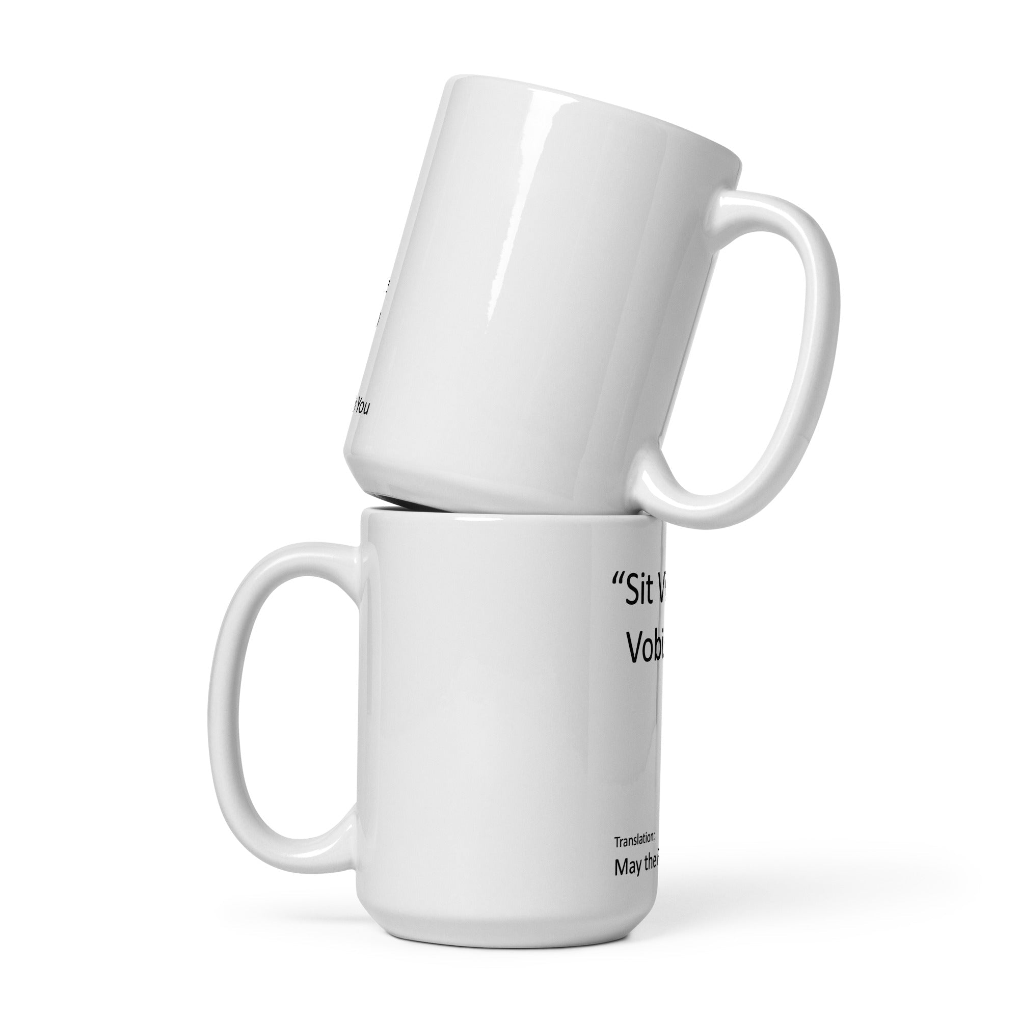 White glossy mug - DMC Stores