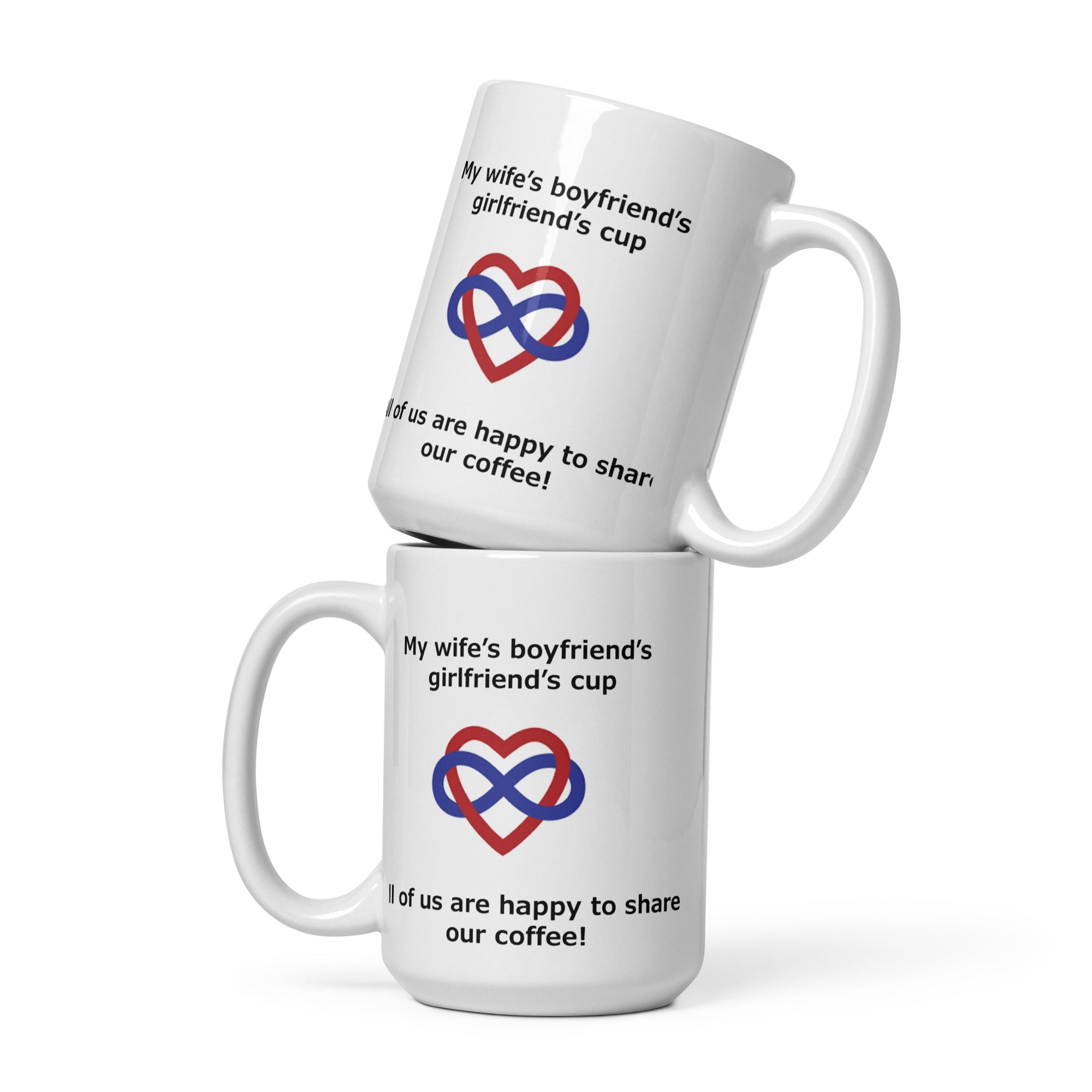 White glossy mug - DMC Stores