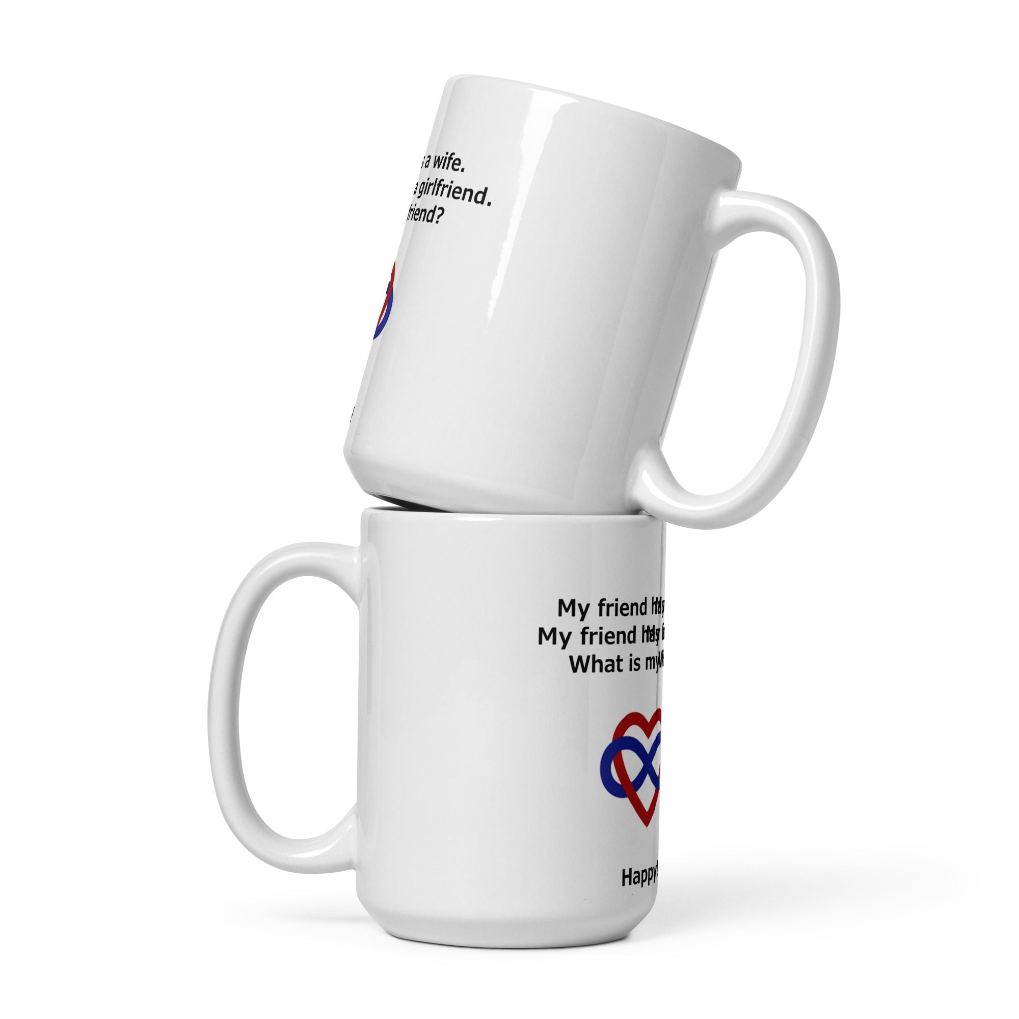 White glossy mug-POLY