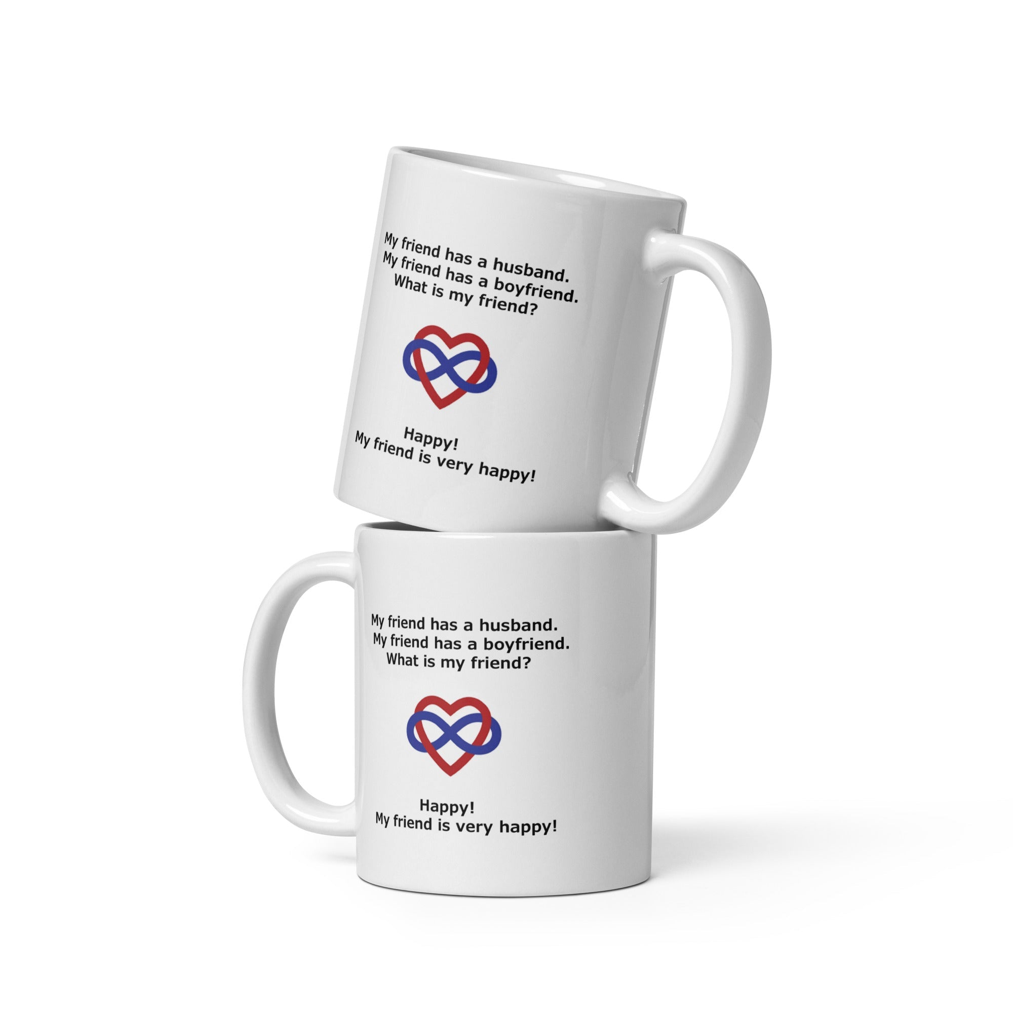White glossy mug-POLY