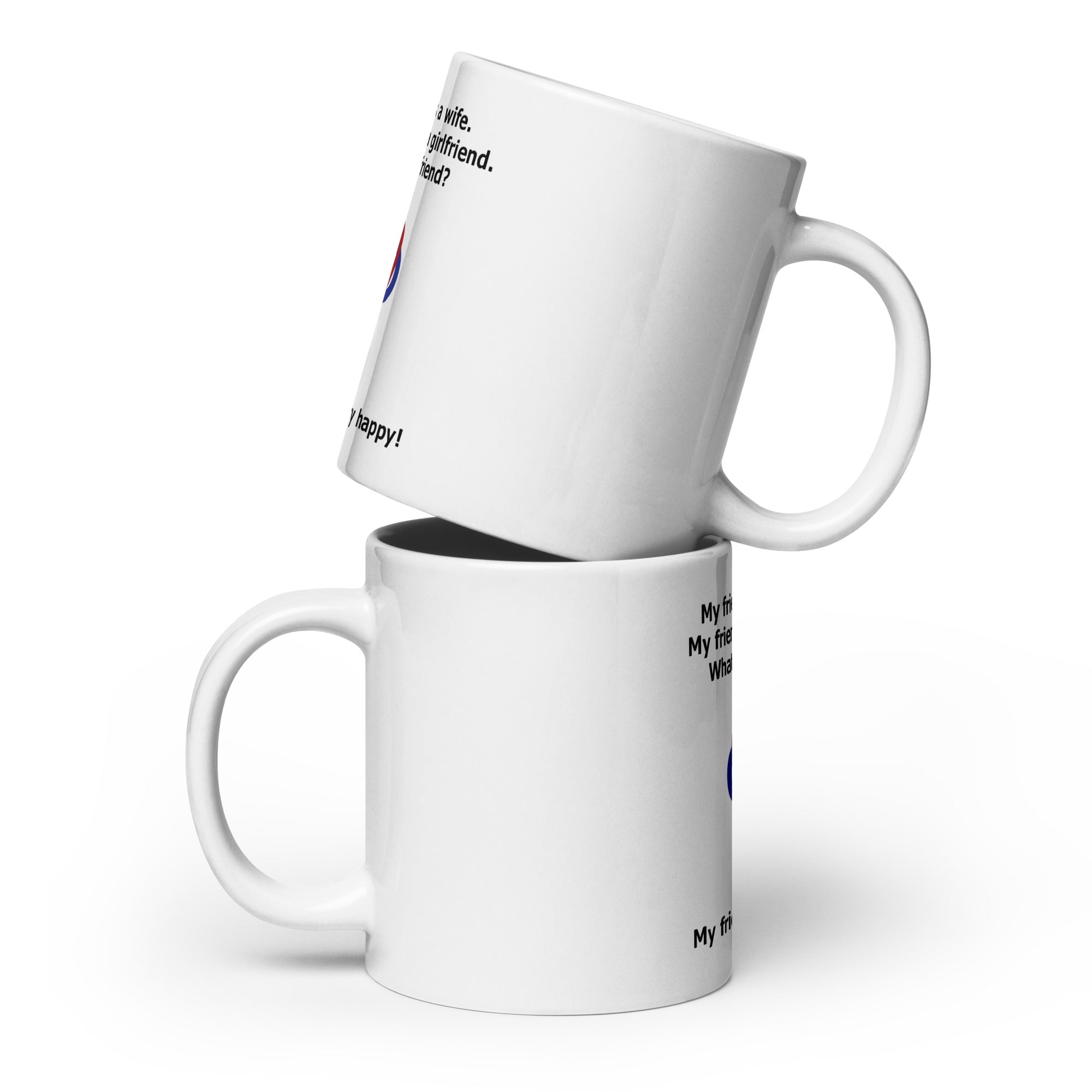 White glossy mug-POLY