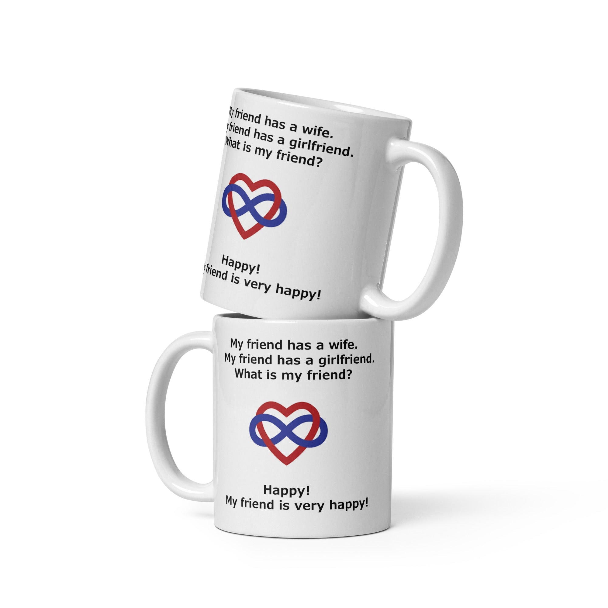 White glossy mug-POLY