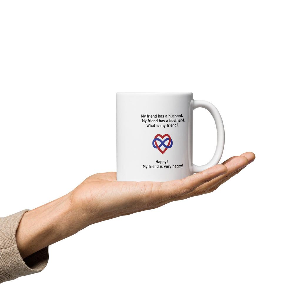 White glossy mug-POLY