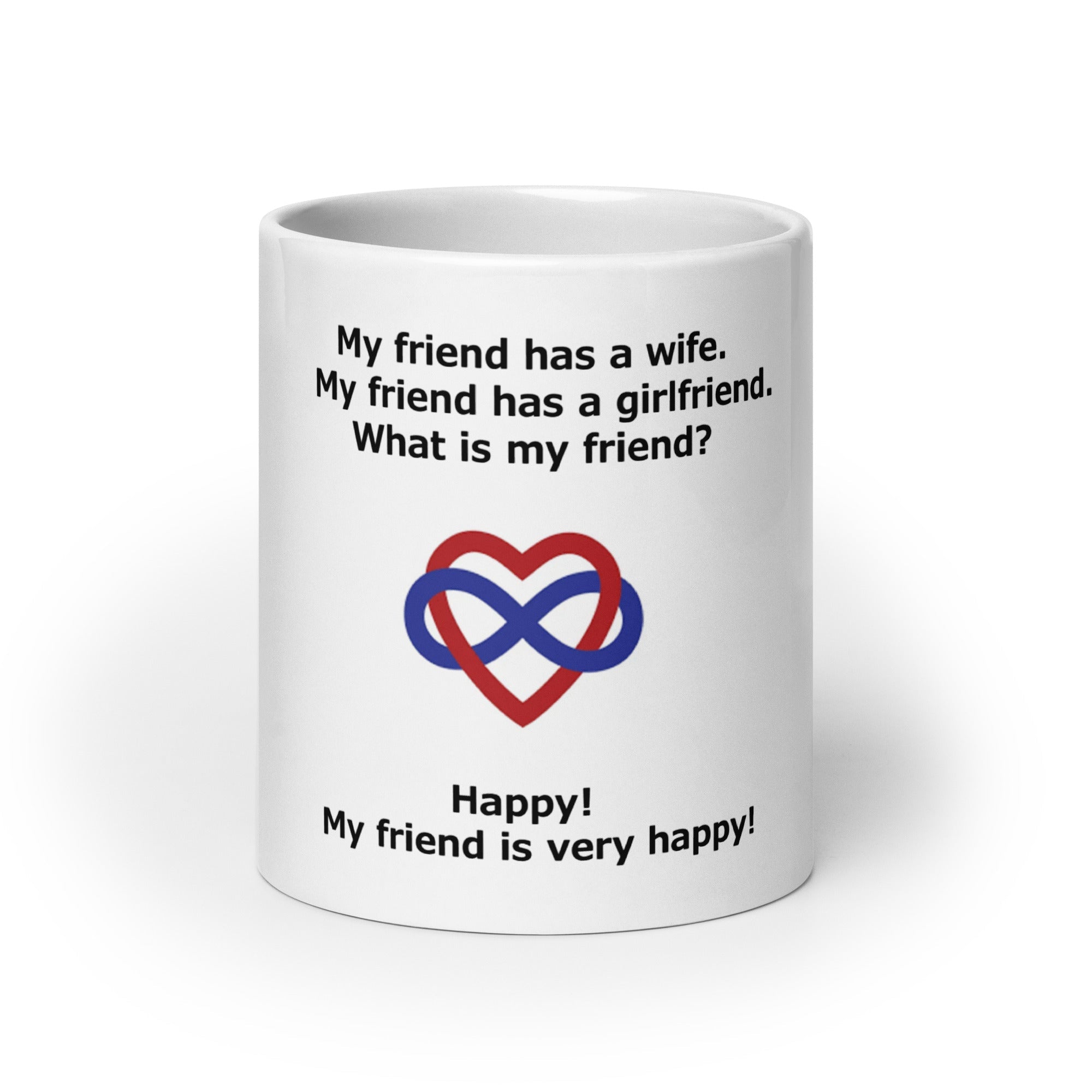White glossy mug-POLY